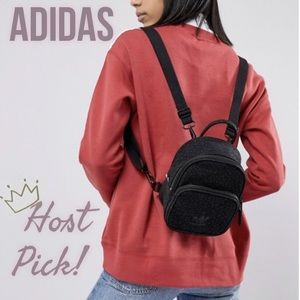 adidas mini backpack faux leather